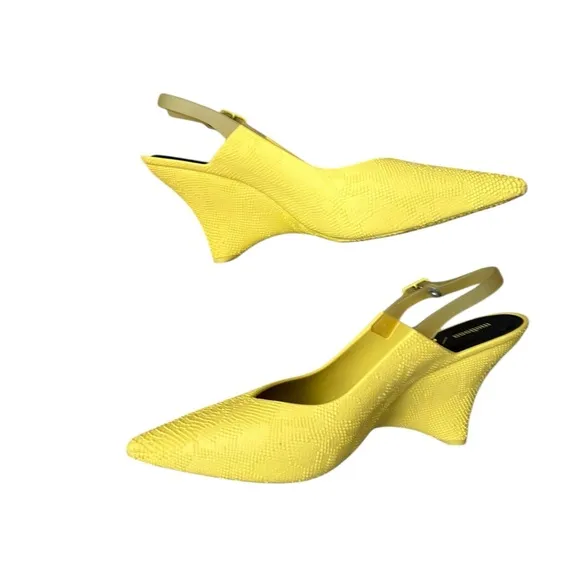 Mellisa Punto X Opening Ceremony Slingback Wedge Jelly Sandals Size 6