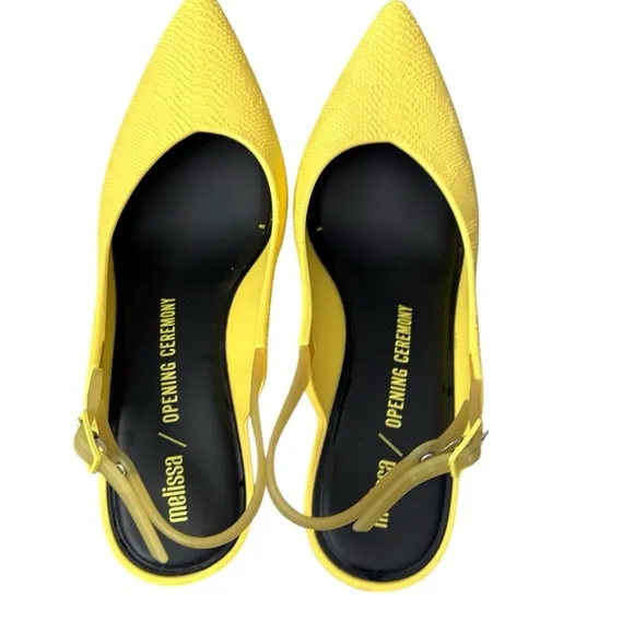 Mellisa Punto X Opening Ceremony Slingback Wedge Jelly Sandals Size 6