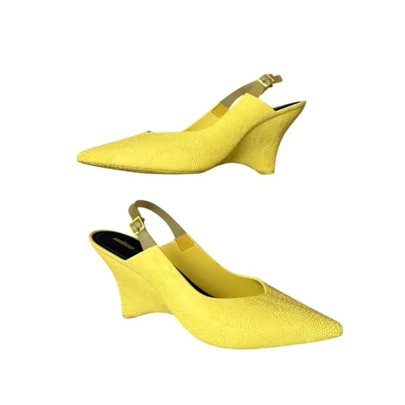 Mellisa Punto X Opening Ceremony Slingback Wedge Jelly Sandals Size 6