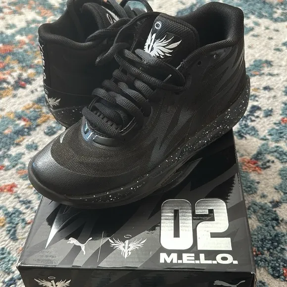 M.E.L.O MB.01 PUMA Black Basketball Sneakers Size 10
