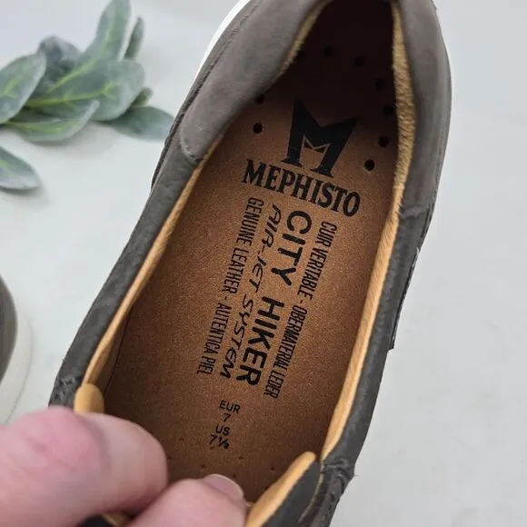 MEMPHISTO Calisto Suede Sneakers Size 7.5