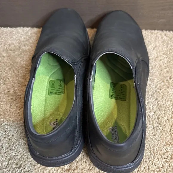 Men Red Wing Black CrossLite Safety Toe Slip-on Leather Shoes 6822 Size US 11.5M