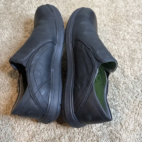 Men Red Wing Black CrossLite Safety Toe Slip-on Leather Shoes 6822 Size US 11.5M