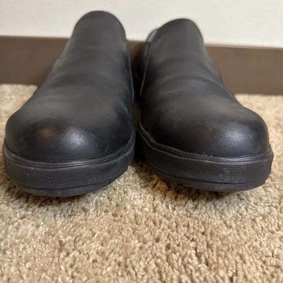 Men Red Wing Black CrossLite Safety Toe Slip-on Leather Shoes 6822 Size US 11.5M