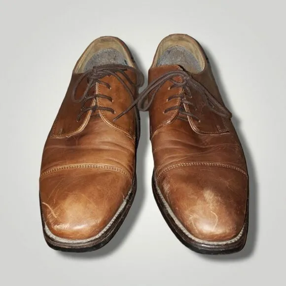 Men Vero Cuoio Whole Cut Oxford, Men's Dress Leather Brown Formal Shoes 12 M