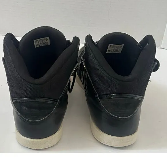 Men's Adidas AR 2.0 Black Gold Hi Top Sneakers Tennis Shoes Size 9.5