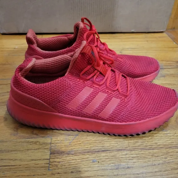 Men's Adidas Neo Cloudfoam Ultimate Red Athletic Sneakers BC0123 Size 11