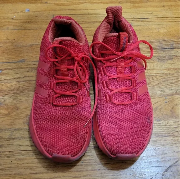 Men's Adidas Neo Cloudfoam Ultimate Red Athletic Sneakers BC0123 Size 11