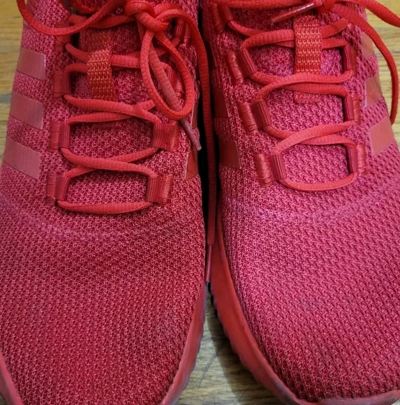Men's Adidas Neo Cloudfoam Ultimate Red Athletic Sneakers BC0123 Size 11