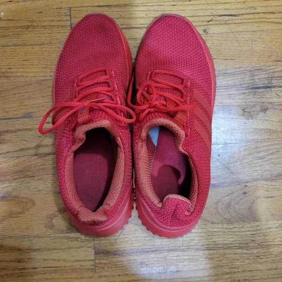 Men's Adidas Neo Cloudfoam Ultimate Red Athletic Sneakers BC0123 Size 11