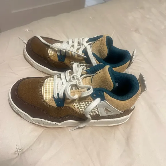 Men's Brown and White Sneakers