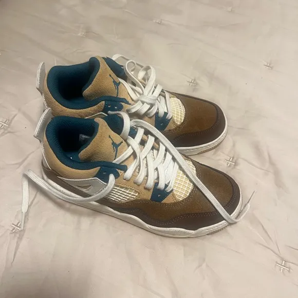 Men's Brown and White Sneakers