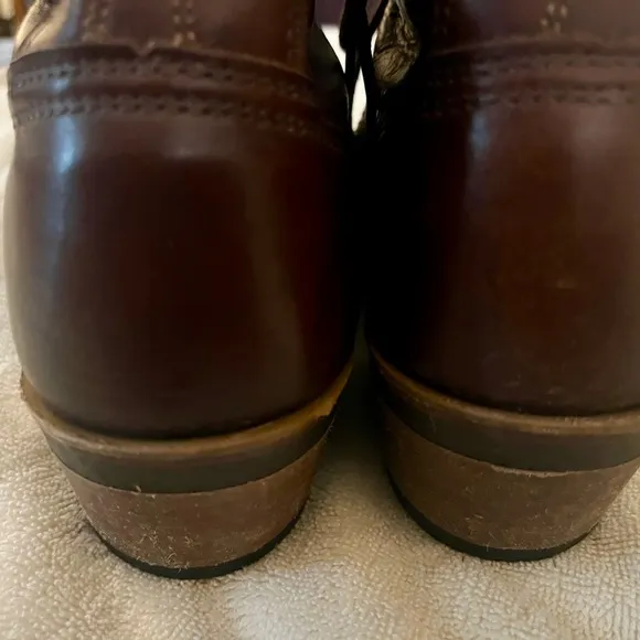 Men's Brown Leather lace up Boots - Abilene Boot Conpany