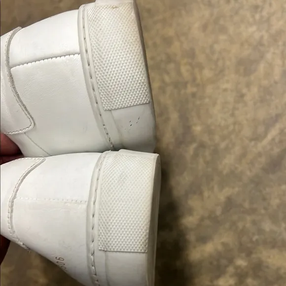 Men's COMMON PROJECTS 'Achilles' Gray Leather Sneakers Size US 12 EUR 45