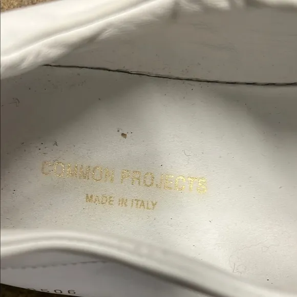 Men's COMMON PROJECTS 'Achilles' Gray Leather Sneakers Size US 12 EUR 45