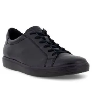 Men’s Ecco Sz 41 low top black casual sneakers sports casual lace up shoes