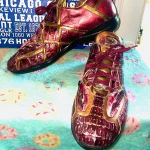 Mens Fennix Hornback Alligator Casual Sneakers 2tone SZ11