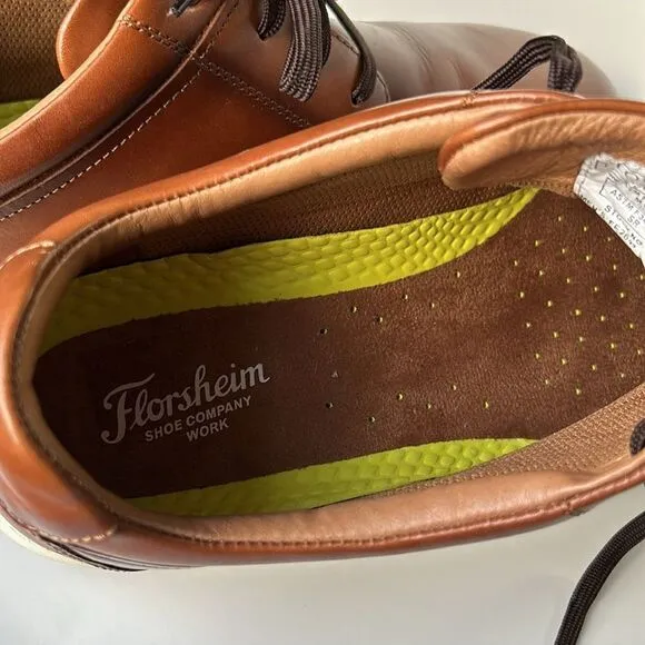 Men’s Florsheim CROSSOVER WORK STEEL TOEPlain Toe Oxford shoes 15D