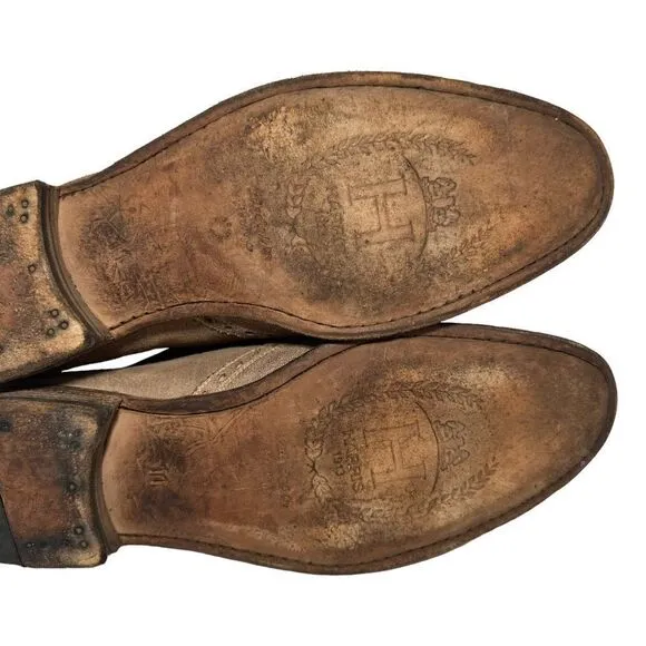 Men’s Harris 1813 Barney’s New York dress shoes Brown rustic color-way size 11