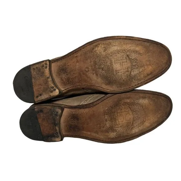 Men’s Harris 1813 Barney’s New York dress shoes Brown rustic color-way size 11
