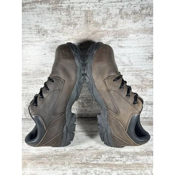 Men's Hytest Apex 2 Pike Brown Leather Nano Toe Low Safety Boots Sz 11.5M