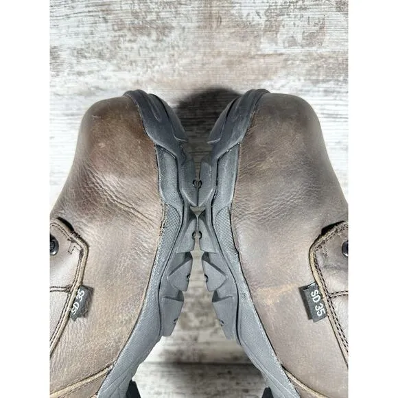 Men's Hytest Apex 2 Pike Brown Leather Nano Toe Low Safety Boots Sz 11.5M