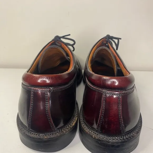 Mens Johnston and Murphy Leather Brown Lace Up Vibram Italian Dress Shoes 10