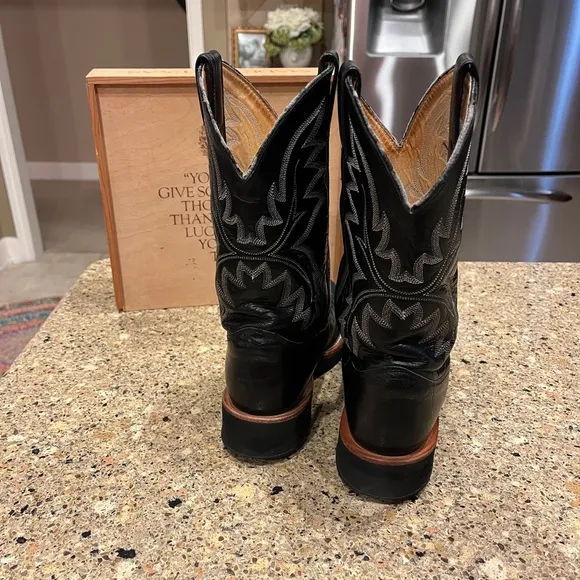 Men’s Justin boots size 6.5B smooth ostrich excellent condition