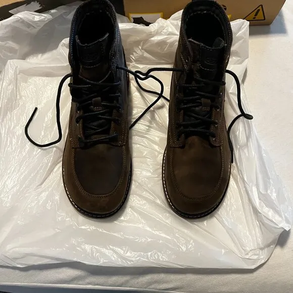 Men's Keen Waterproof Aluminum toe boots, Size 10