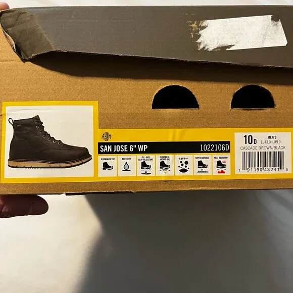 Men's Keen Waterproof Aluminum toe boots, Size 10