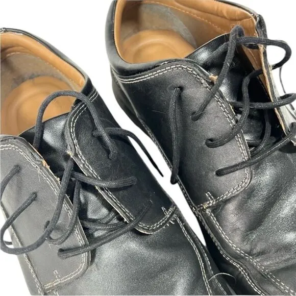 Men’s leather black dress shoes size 15M