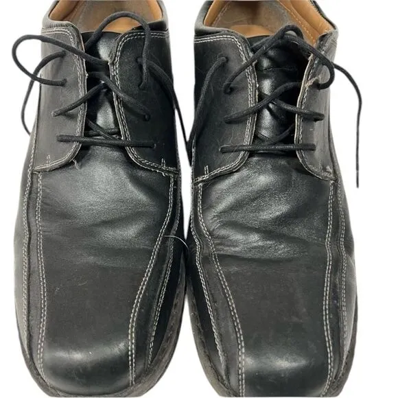 Men’s leather black dress shoes size 15M