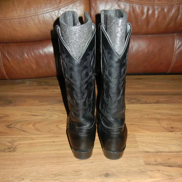 Men’s Los Altos western boots Solid black size 11D