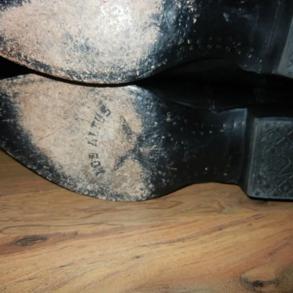 Men’s Los Altos western boots Solid black size 11D