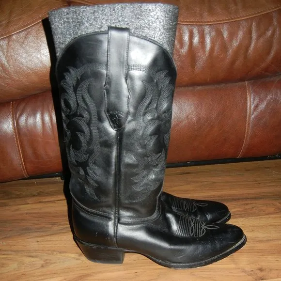 Men’s Los Altos western boots Solid black size 11D