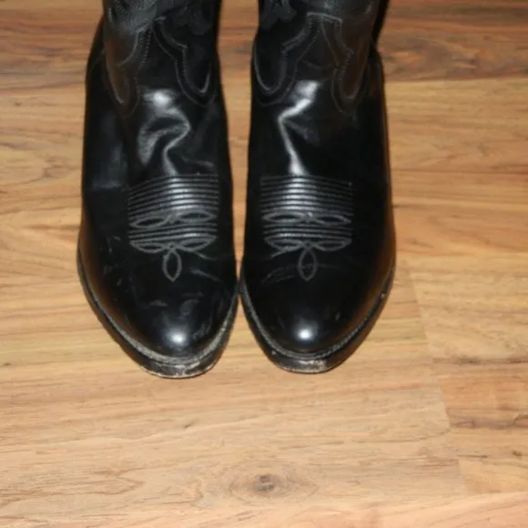 Men’s Los Altos western boots Solid black size 11D