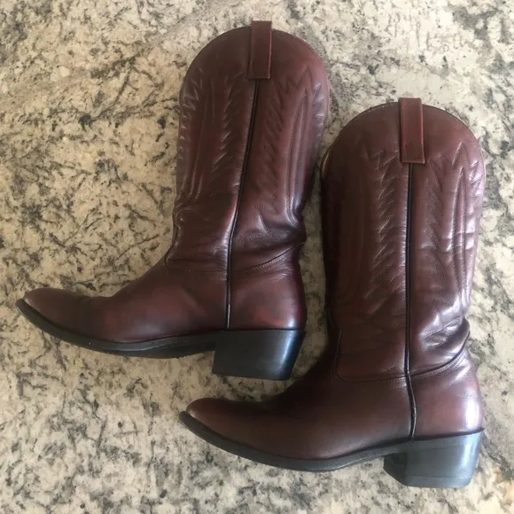 Men’s Mason Western Roper Cowboy Boots Size 8 1/2 EEE Includes Boot Inserts