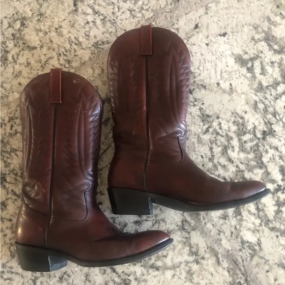 Men’s Mason Western Roper Cowboy Boots Size 8 1/2 EEE Includes Boot Inserts