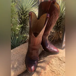 Men’s Mason Western Roper Cowboy Boots Size 8 1/2 EEE Includes Boot Inserts