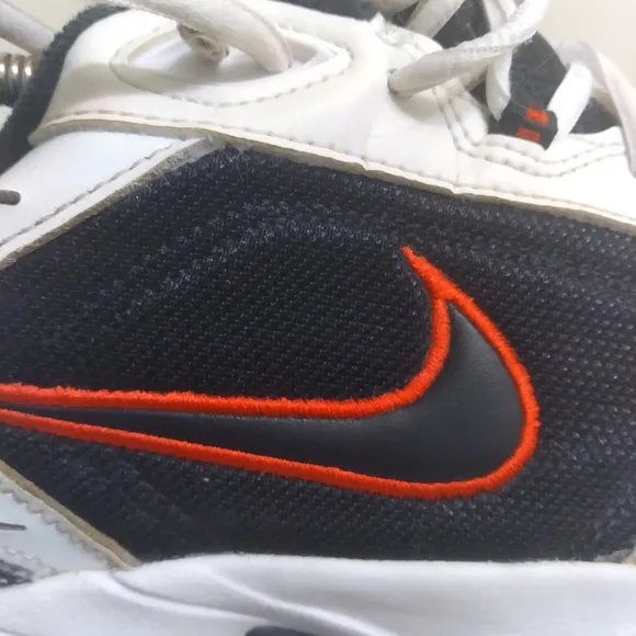 Mens NIKE Air Monarch Sneakers sz 10.5 white red black Walking Training Casual