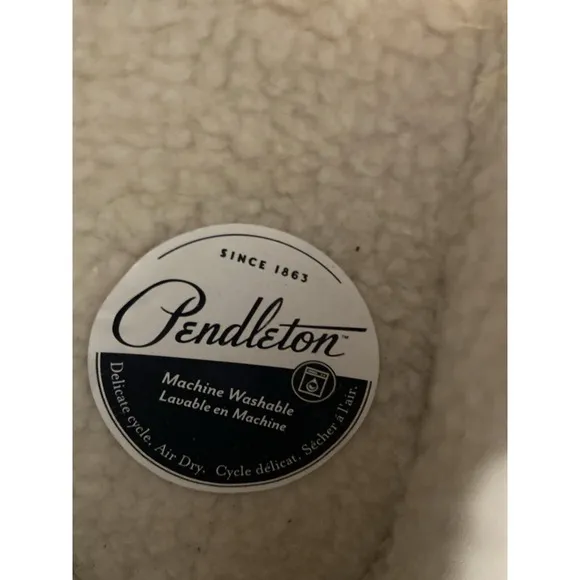 Men's Pendleton Creek Bank M Toasted Coconut Sherpa Lined Slippers-Size 8M