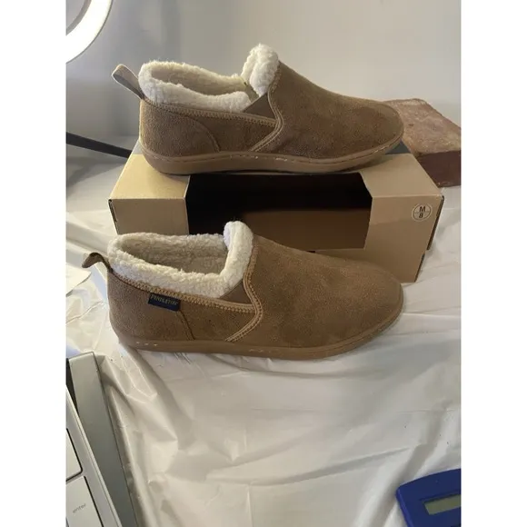 Men's Pendleton Creek Bank M Toasted Coconut Sherpa Lined Slippers-Size 8M