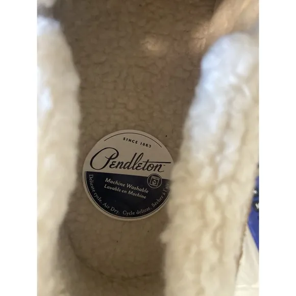 Men's Pendleton Creek Bank M Toasted Coconut Sherpa Lined Slippers-Size 8M
