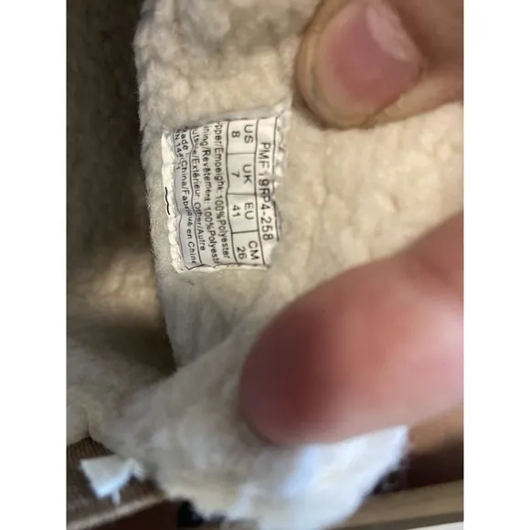 Men's Pendleton Creek Bank M Toasted Coconut Sherpa Lined Slippers-Size 8M