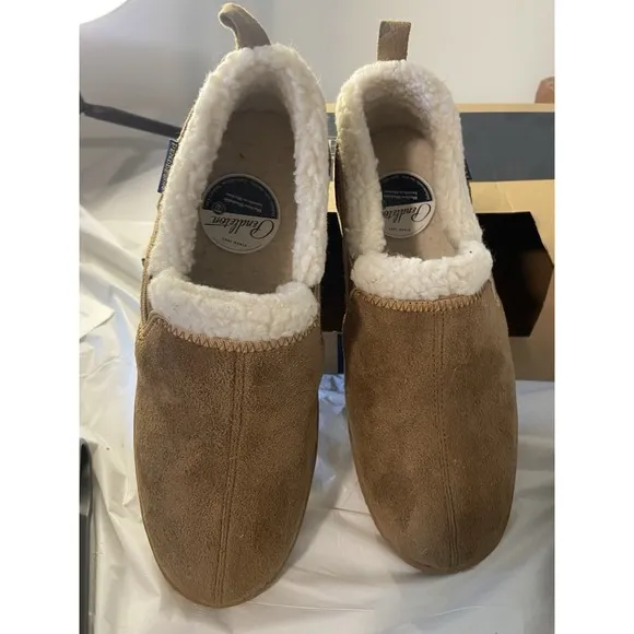 Men's Pendleton Creek Bank M Toasted Coconut Sherpa Lined Slippers-Size 8M