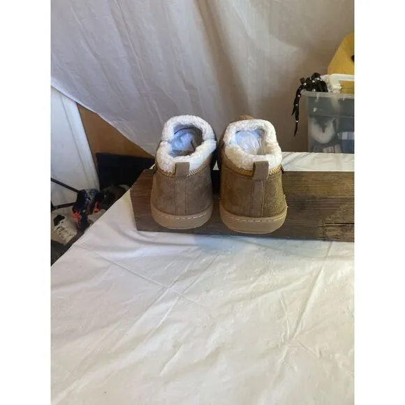 Men's Pendleton Tosted Coconut Brown Sherpa Lined‎ Slippers- Size 13-New in Box