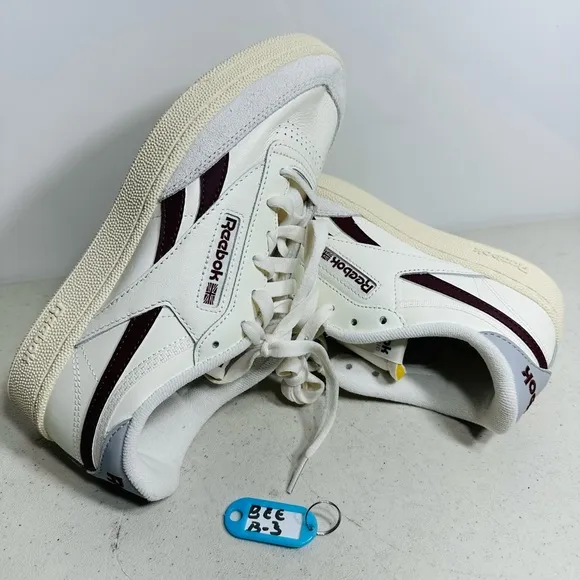 Men's Reebok Club C Revenge White Leather Casual Sneakers 100032877 Size 7