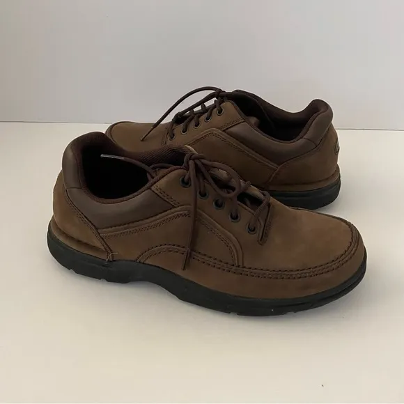 Men’s Rockport Ridgefield Eureka Lace Up Shoes Chocolate 8