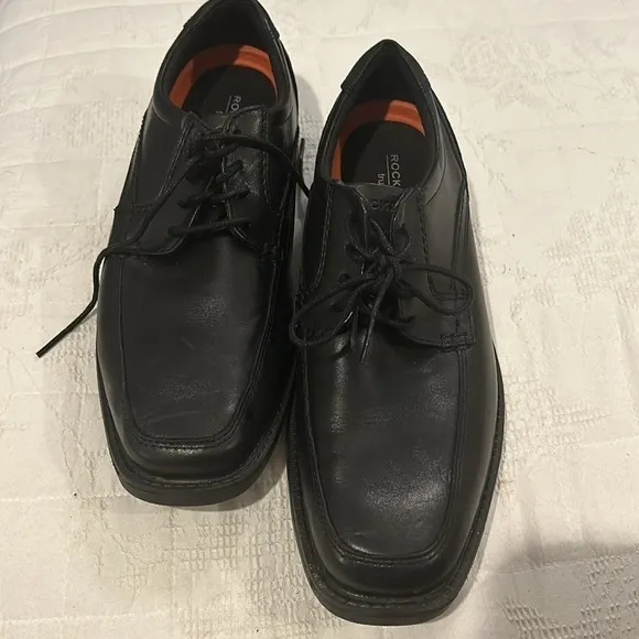 Men's Rockport, Style Leader 2 Apron Toe Oxford sz 9 Black
