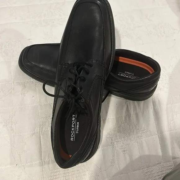Men's Rockport, Style Leader 2 Apron Toe Oxford sz 9 Black